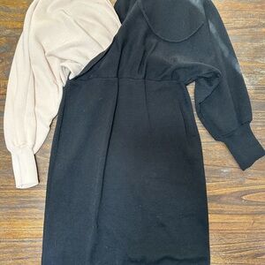 SHEIN Black Knit Fabric